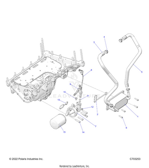 Engine, Oil Filter, Oil Cooler And Related - Z24rmd2kah/al/bh/bl (c703253) Schematic