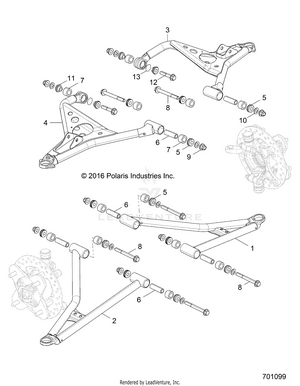 Suspension, Front Control Arms - Z19vce99am (701099) Schematic