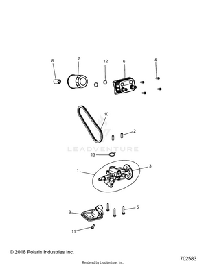Engine, Oil Pump And Oil Cooler - R19rt_87 All Options (702583) Schematic