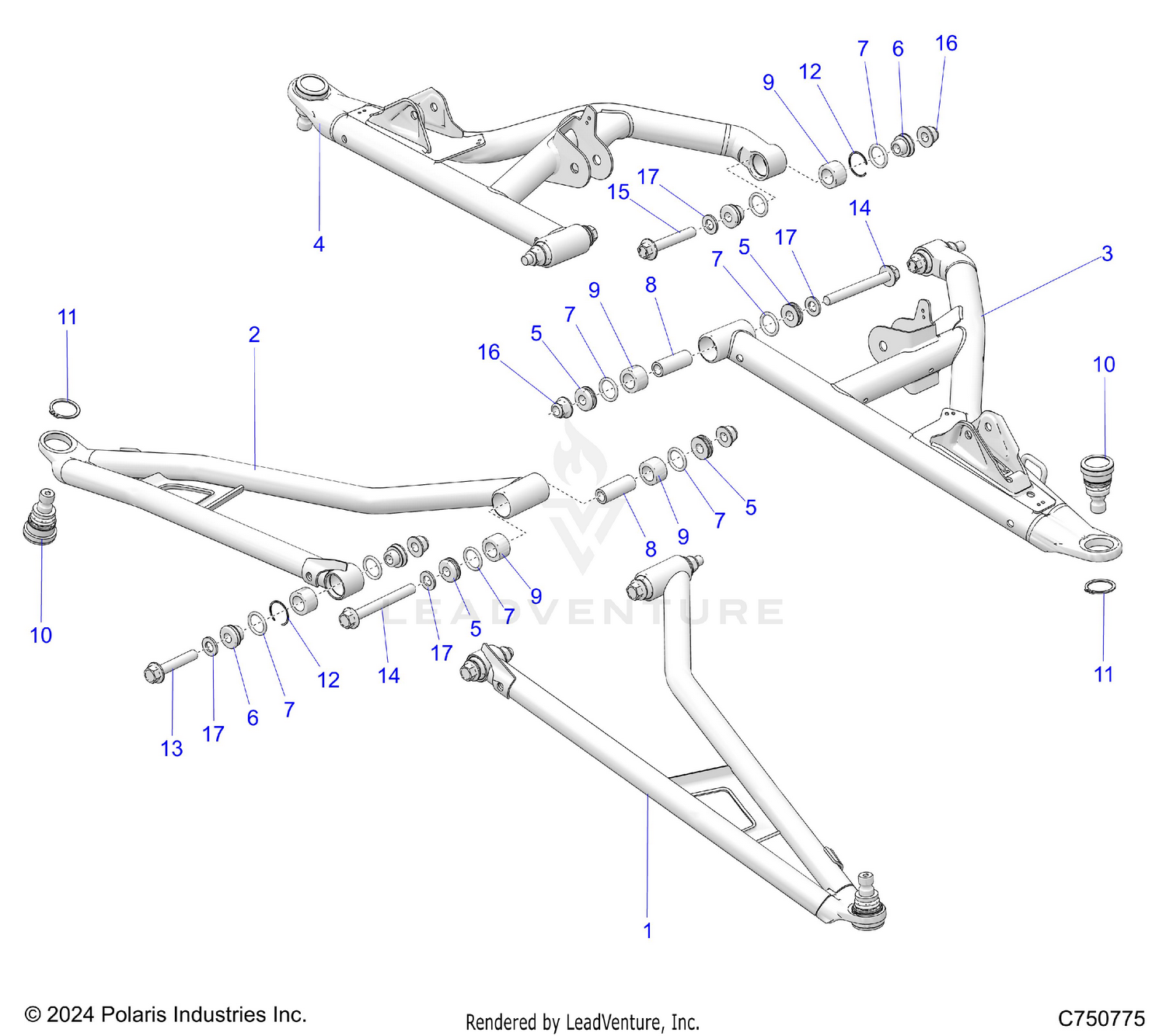 SUSPENSION, FRONT CONTROL ARMS - Z26X4E92A4/B4/A6/B6 (C703104)