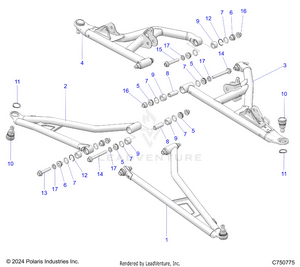 Suspension, Front Control Arms - Z25x4e92a4/b4 (c703104) Schematic
