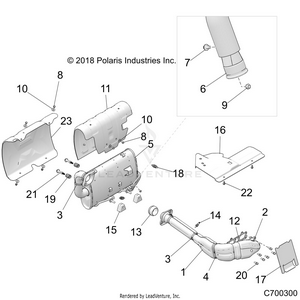 Engine, Exhaust System -  Z19vce99am (c700300) Schematic