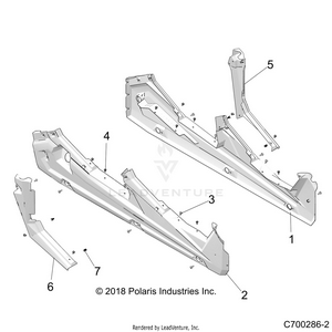 Body, Rocker Panels - Z19vpl92ak/bk/ar/br/am/bm (c700286-2) Schematic