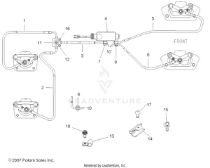 Brake Lines/master Cylinder - R08vh76ad/ag (49rgrbrakelines08vista) Schematic