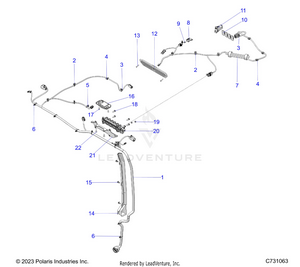 Electrical, Wire Harness, Roof - R25xaw1rb9/bd/bm (c731063) Schematic