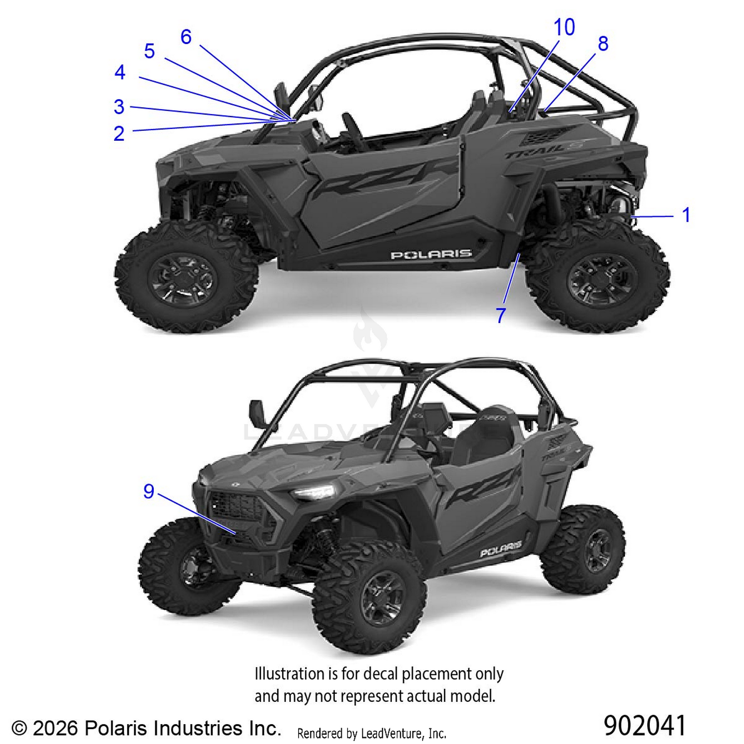 BODY, DECALS  - Z26ASE99P5 (902041)