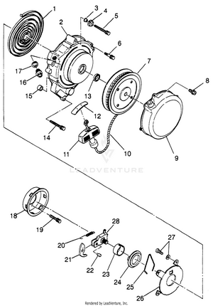 Recoil Starter (blazer) Trail Blazer W97ba25c (4940124012d007) Schematic