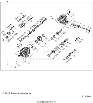 Drive Train, Main Gearcase Internals - Z25nmf99a4/a5/b4/b5 (1337280) Schematic