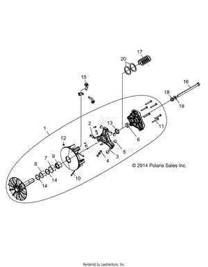 Drive Train, Primary Clutch - R18rve99nx (49rgrclutchdrv1323181) Schematic