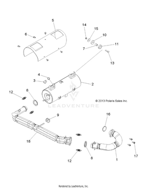 Engine, Exhaust System - R14wh57aa/ac/ar/6eat (49rgrexhaust14570) Schematic
