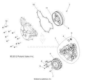 Engine, Stator And Cover - R16rt_87 All Options (49rgrmagnetocvr13900xp) Schematic