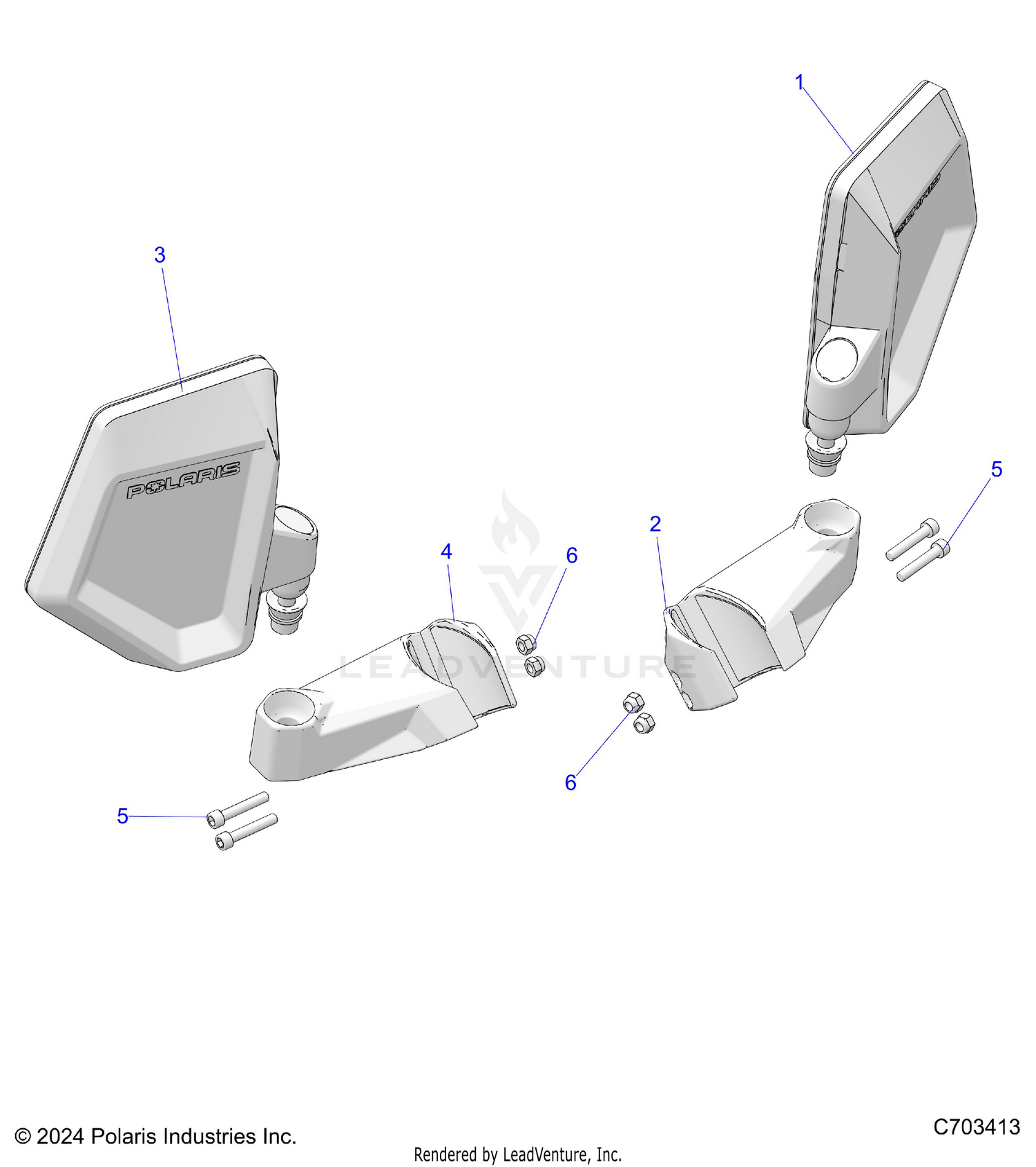 BODY, MIRRORS - Z26ASE99P5 (C701097)