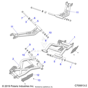 Suspension, Rear Control Arms - G23gmk99a/99b (c700813-2) Schematic