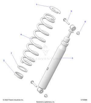 Suspension, Rear Shock Mounting Evap - R25rry99bs/bl/bp/b9/bf/bk (c730866) Schematic