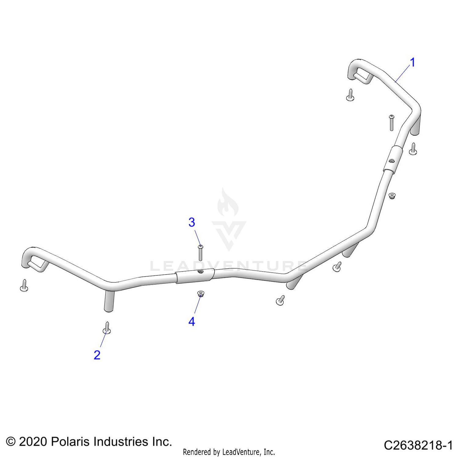 BODY, FRONT RACK EXTENDERS - A26SEE57PL (C0211524-1)