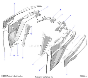 Body, Rear Fenders - Z25x4e92a4/b4 (c750610) Schematic