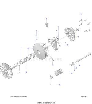 Drive Train, Primary Clutch - A19sea50b1/b7/see50b7/b3/seg50b4 (c101543) Schematic