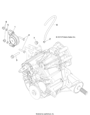 Drive Train, Main Gearcase Mounting - R141d9jda/2d9jda (49brutusgcmnmtg13) Schematic