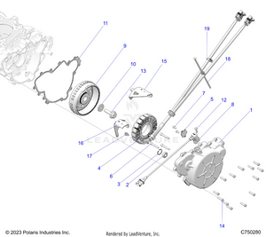 Engine, Stator And Flywheel - Z25x4e92a4/b4 (c750280) Schematic