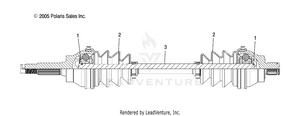 Shaft, Half, Front (4x4) - A07lh27aa/ab/ac/ad/al (4999202079920207b06) Schematic