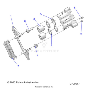 Brakes, Front Caliper - R21t6u99ap/ag/bp/bg (c700017) Schematic