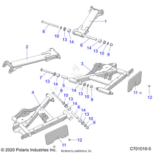 Suspension, Rear Control Arms - G21g4e99nw (c701010-5) Schematic