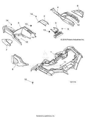 Body, Front Cab - A17sxa85a1/a7/sxe85ab/am/as/a9 (101115) Schematic
