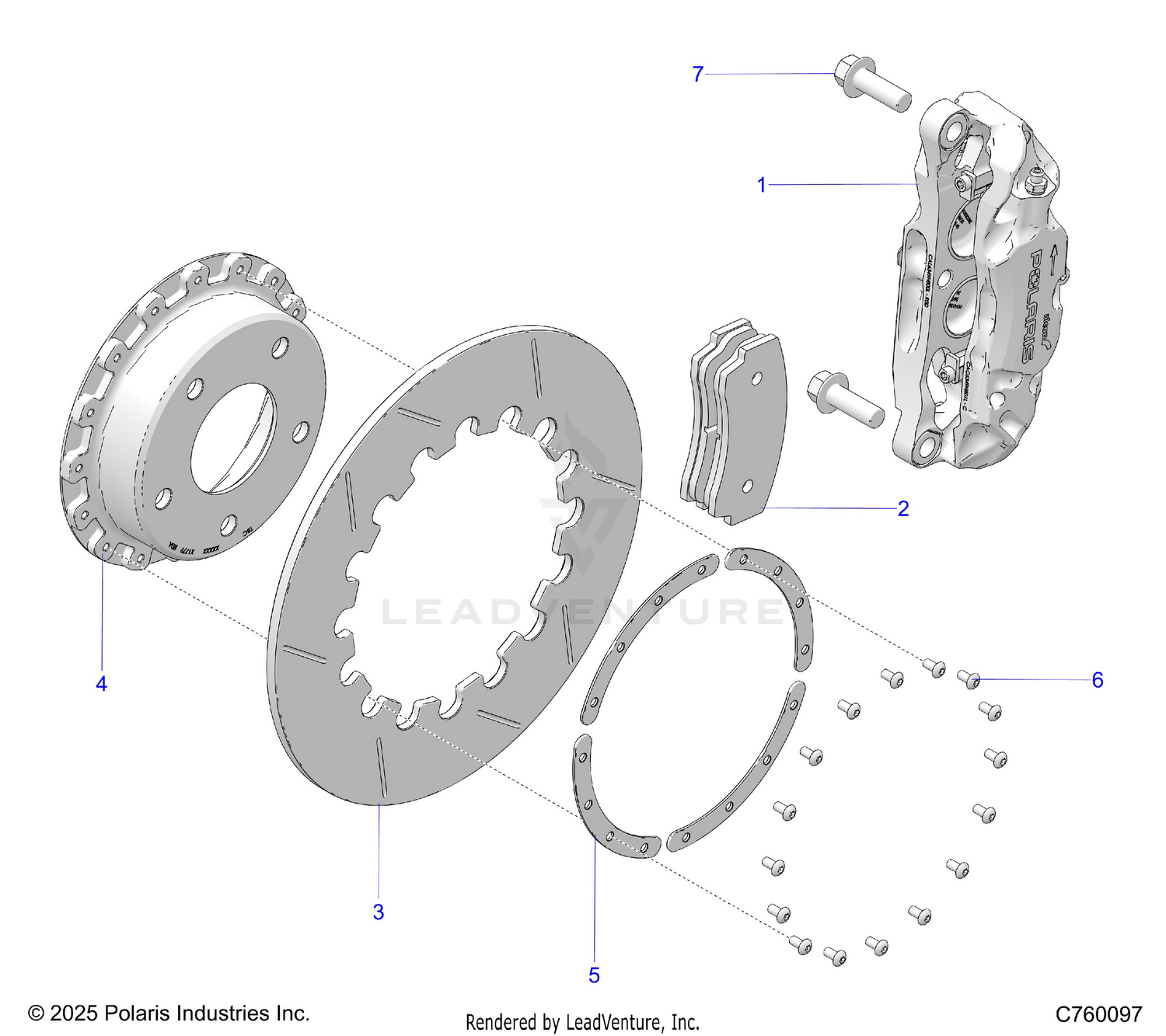 BRAKES, CALIPER AND BRAKE DISC, FRONT - Z26RRE2KAL (C760097)