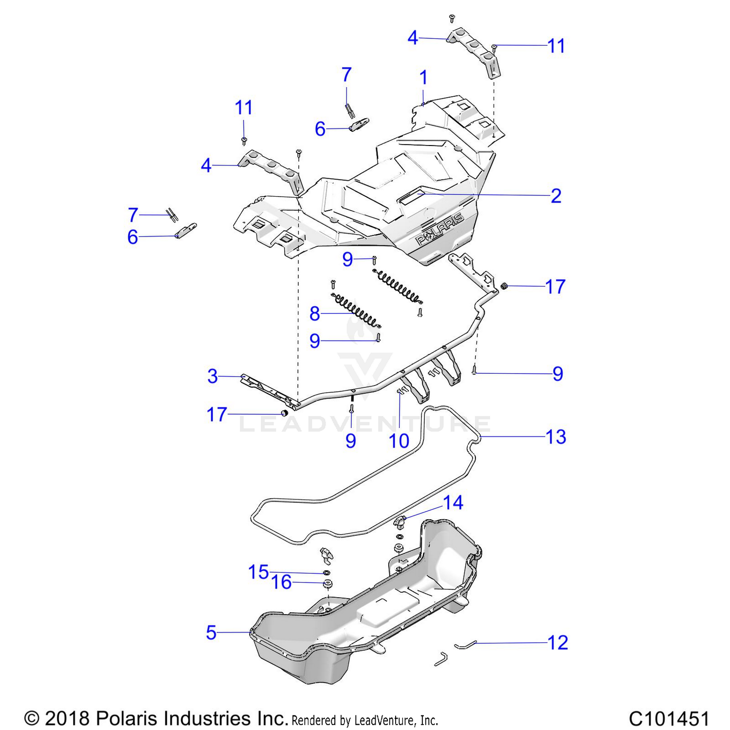 BODY, FRONT RACK - A26SXZ85A9/AN/AZ (C101451)