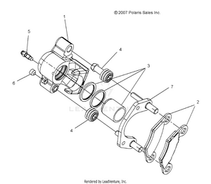 Brakes, Front And Rear Calipers - A09lh27ax/az (49atvcaliper08sp300) Schematic