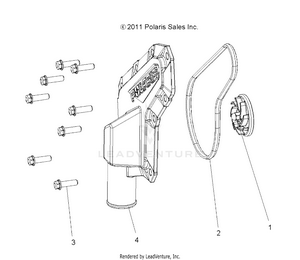 Engine, Waterpump Impeller And Cover - A18daa50b7 (49rgrwaterpump12rzr570) Schematic