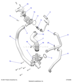 Engine, Waterpump And Bypass - Z25nmf99a4/a5/b4/b5 (c703096) Schematic