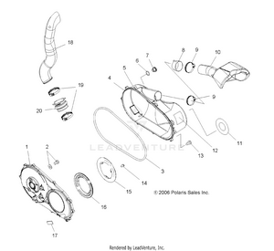 Clutch, Cover - A07mh68ax/ay/az (49atvclutchcvr07700) Schematic