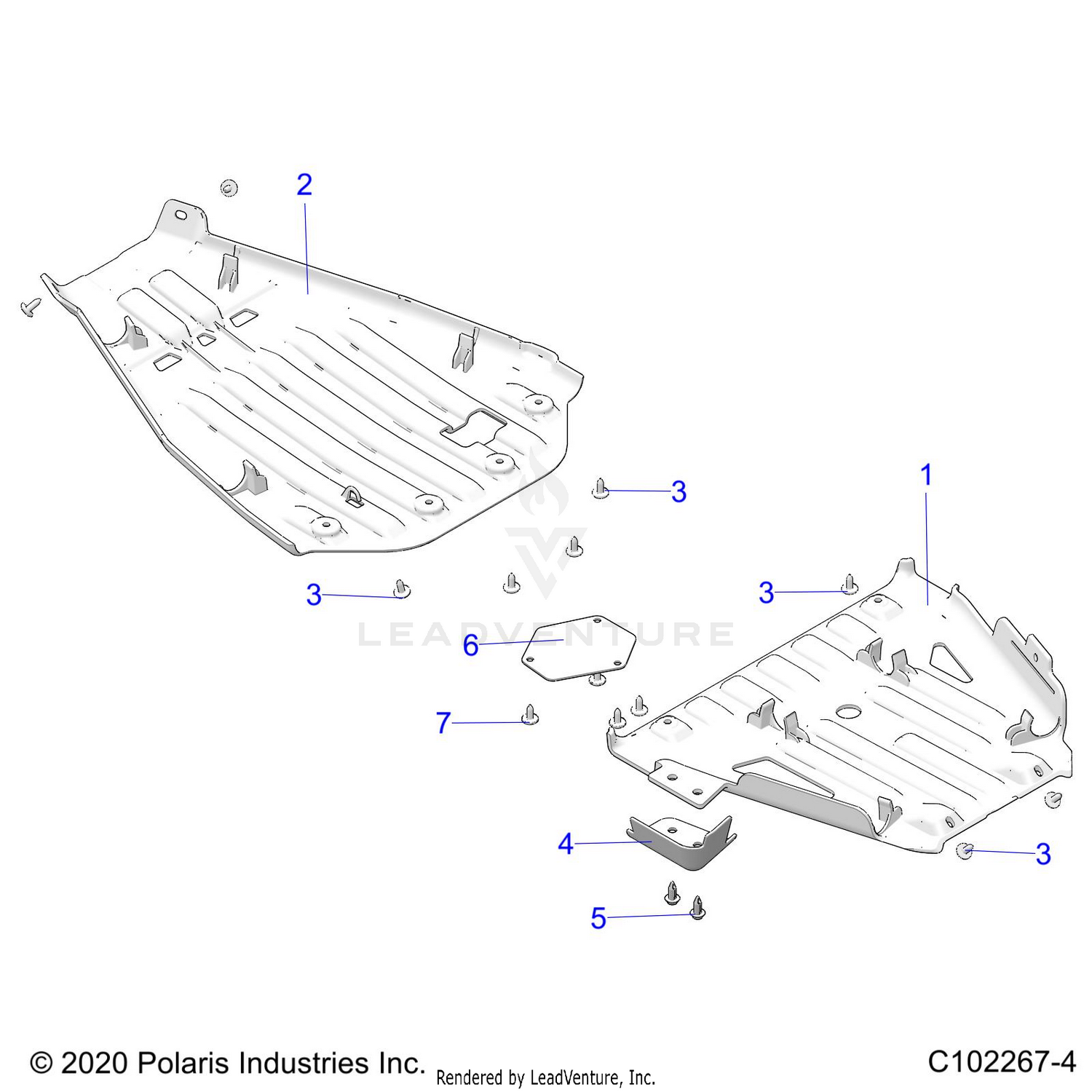 BODY, SKID PLATES - A26SYY95AK (C102267-4)