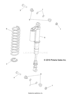 Suspension, Front Shock Mounting - R11vh76ai (49rgrshockfrt7043646) Schematic