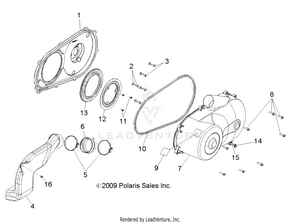 Drive Train, Clutch Cover - R12th76/th7e/tx7e All Options (49rgrclutchcvr10800efi) Schematic