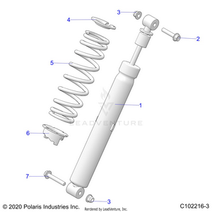 Suspension, Shock, Rear - A21sxn85a4 (c102216-3) Schematic