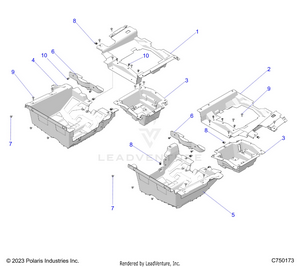 Body, Floor Panels, Rear - Z25r4d2kak/bk/aj/bj/am/bm (c750173) Schematic