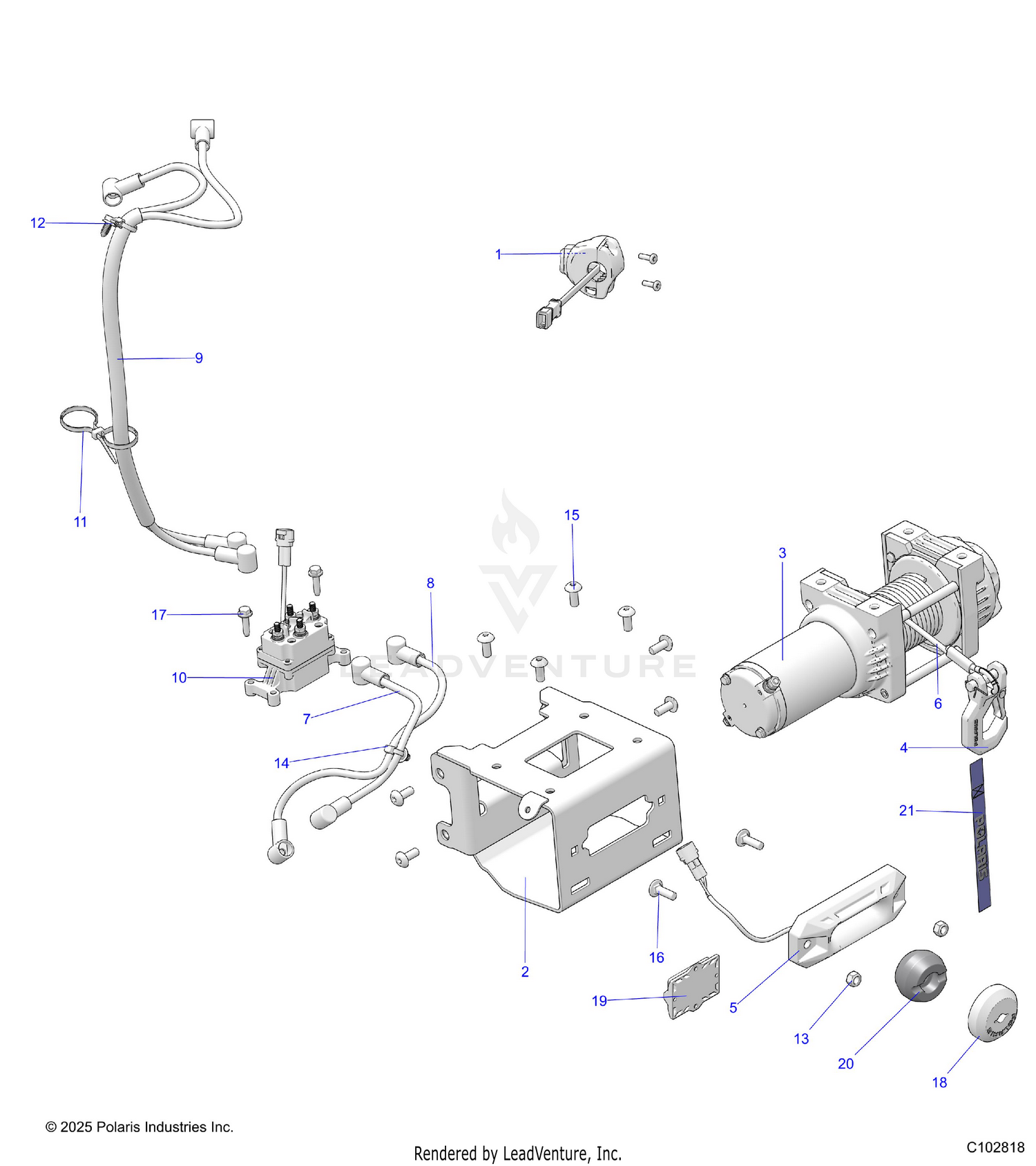 CHASSIS, WINCH - A26SHR57AG (C102818)
