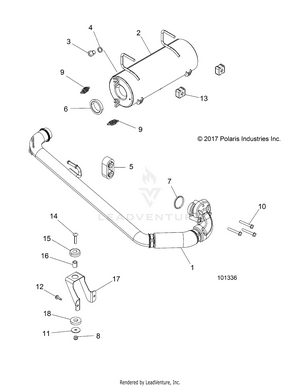 Engine, Exhaust System - A17dae57am [101336] Schematic