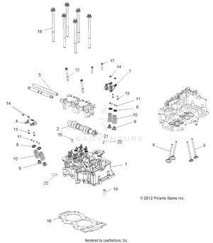 Engine, Cylinder Head, Cam And Valves - A14zn8efp (49atvcylinder13spxp850) Schematic