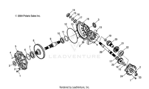 Mid Gearcase (6x6) - R05rf50aa/ab (4995359535e05) Schematic