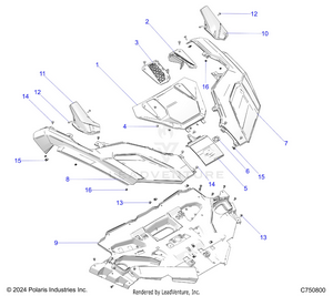 Body, Front Fender And Hood - Z25x4e92a4/b4 (c750800) Schematic