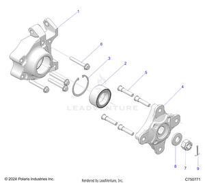 Suspension, Rear Carrier And Hub - Z25x4e92a4/b4 (c750771) Schematic