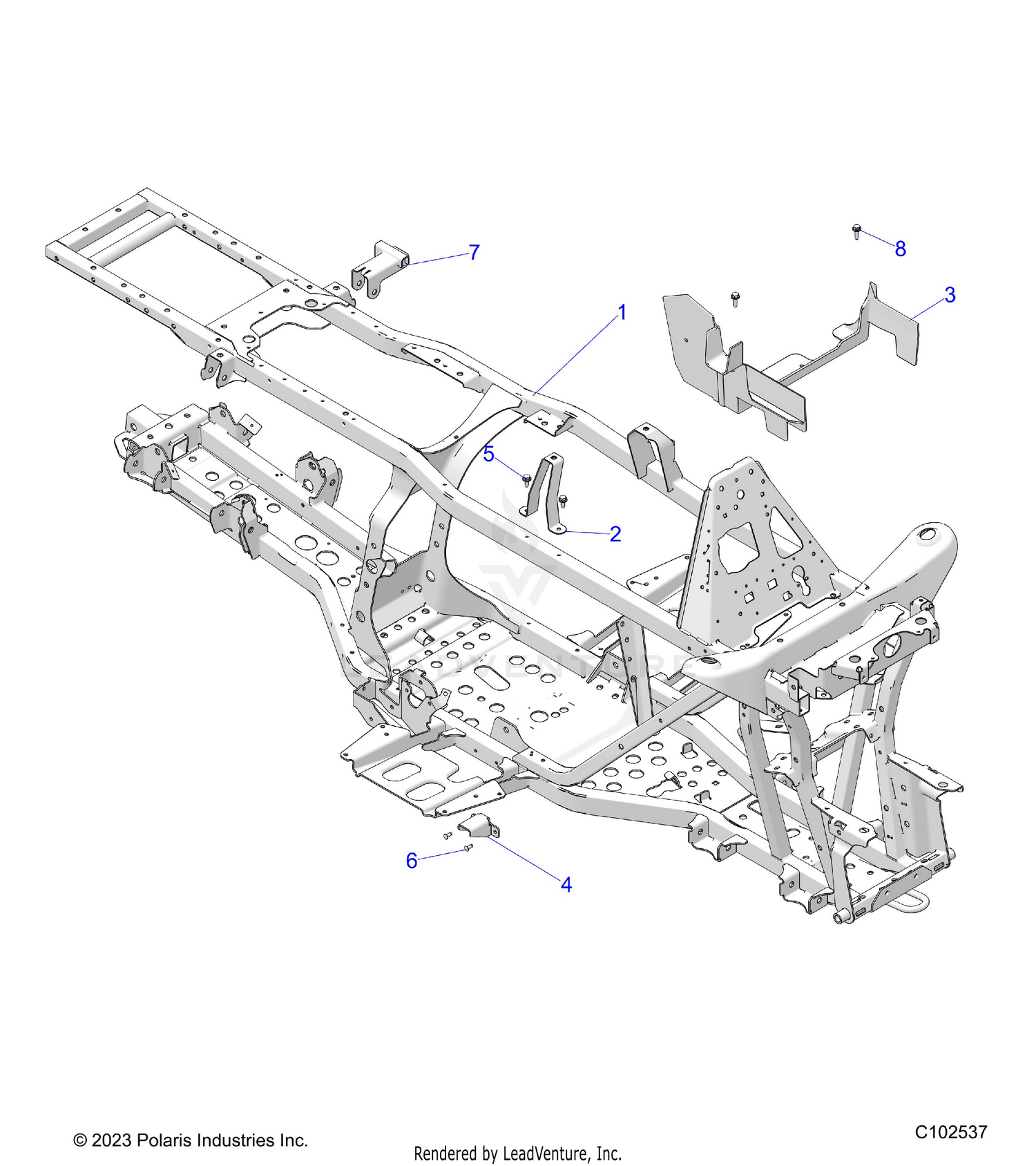 CHASSIS, FRAME - A26SWB57C1/E1 (C102537)