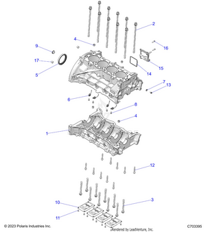 Engine, Cylinder Block - Z25r4d2kak/bk/aj/bj/am/bm (c703395) Schematic