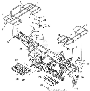 Bumper/rack Mounting Magnum 2x4 W97aa42a (4940704070a007) Schematic