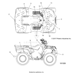 Body, Decals - A19sea50b1/b7/see50b7/b3/seg50b4 [101328] Schematic