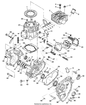 Crankcase And Cylinder - A99ba38ca (4949534953c011) Schematic