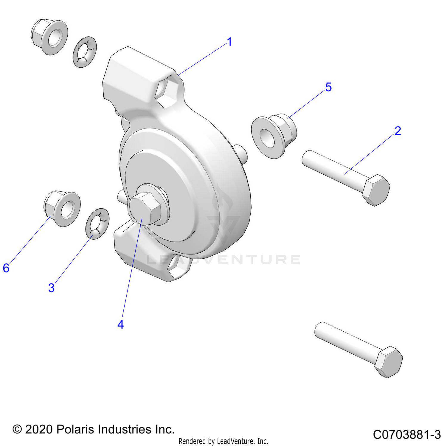 DRIVE TRAIN, MAIN GEARCASE, ISOLATOR - D21BEP99A4/B4/GP99A4 (C0703881-2)